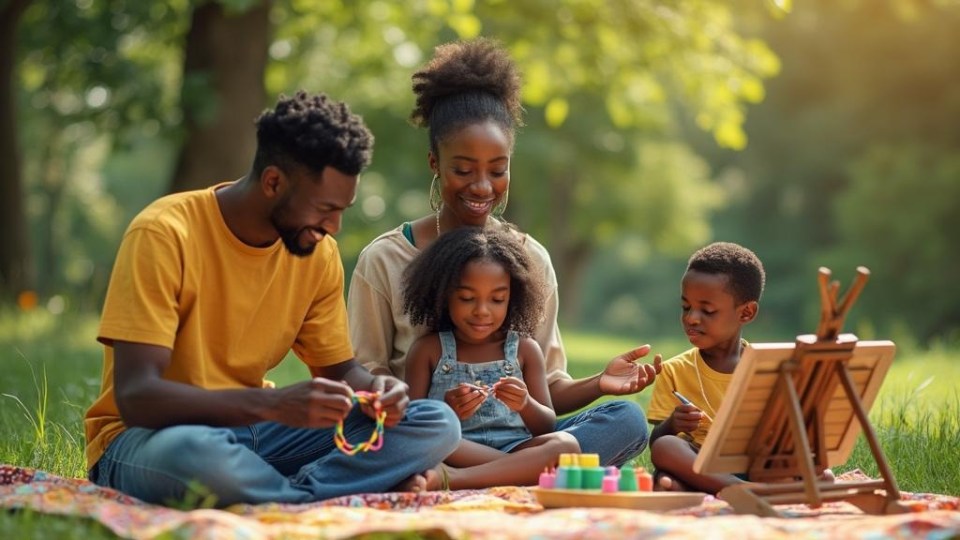 4 mindful practices build stronger black family bonds Black family bonding through outdoor mindful art activities