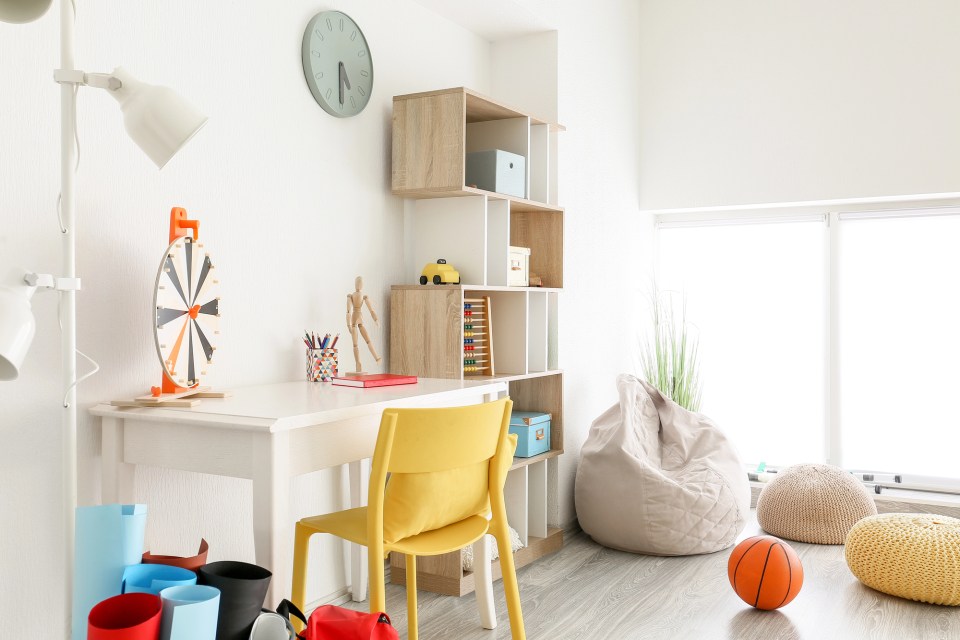 A positive learning environment for a student in their bedroom at their home.