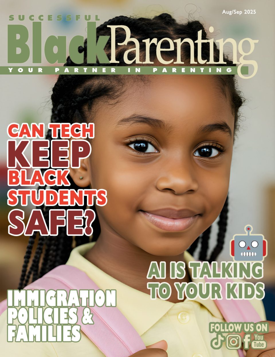 Aug/sept 2025 Sbp magazine big aug sep 2025 cover on successful black parenting magazine