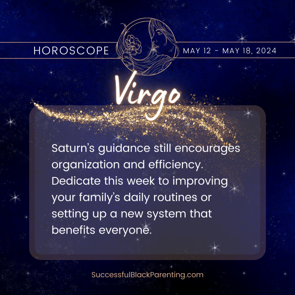 Horoscopes for parents: week of may 12th – may 18th Virgo parent horoscope: "virgo maiden graphic with a checklist and clock, symbolizing structured and thoughtful parenting approaches. "