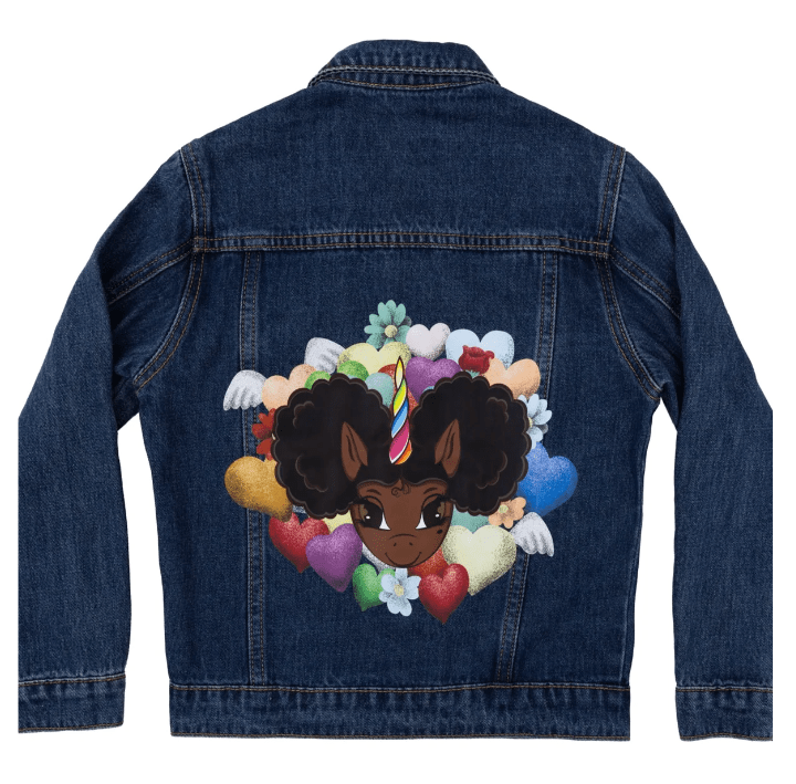 Black unicorn jacket on successful black parenting magazine