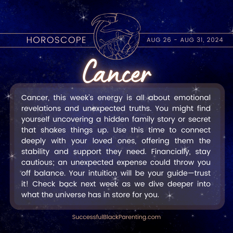 Horoscopes for parents: week of august 11th – august 18th Warm and nurturing cancer zodiac sign image, showcasing the protective shell of the crab, great for cancers focusing on family and home life in their astrological journey.