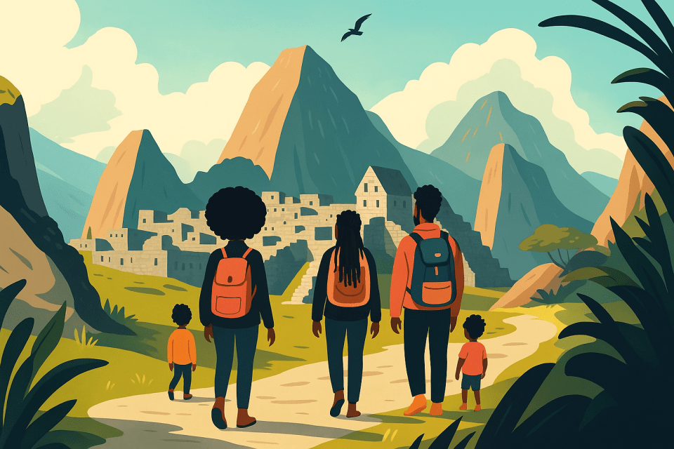 Peru illustration on successful black parenting magazine