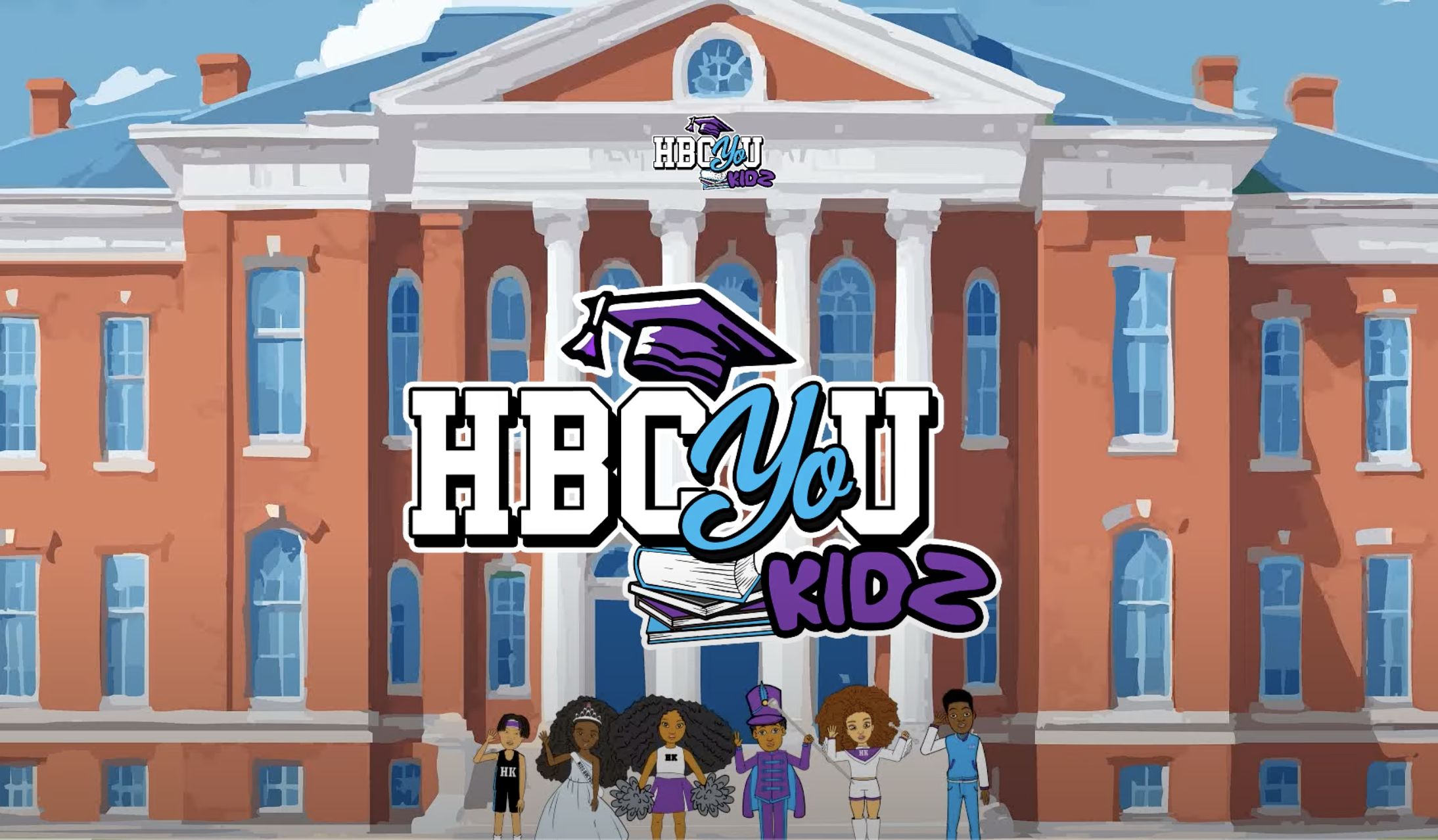 168福彩综合官方奖号历史查询,预测官网结果记录-Hbcyou kidz™ brings juneteenth to life for young readers and families Cartoon-style thumbnail for hbcyou kidz featuring diverse animated children standing in front of a large red-brick hbcu-style college building, with a bold logo reading “hbcyou kidz” overlaid in the center. The children are dressed in cheer, band, sports, and casual hbcu-themed outfits.