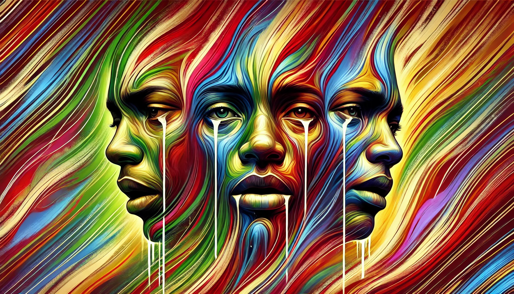 Parenting challenges and solutions for families facing bipolar disorder An abstract illustration of an african american person going through bipolar disorder